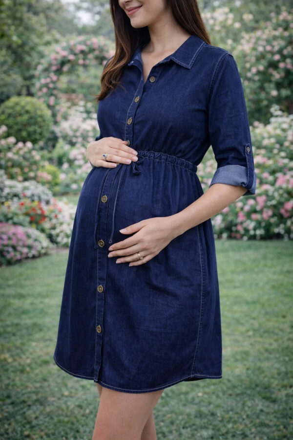 Vestido de mezclilla  maternidad